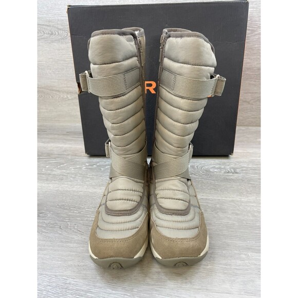 Merrell Approach Sport Women 6 Gray Brown Arch Support Side Zip Winter Boot - Picture 2 of 12